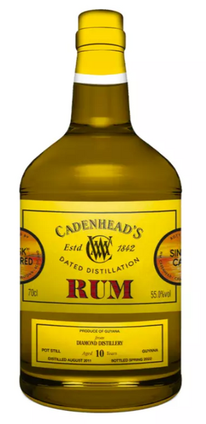 WM Cadenhead's 10 Year Old Diamond Distillery Rum | 700ML at CaskCartel.com
