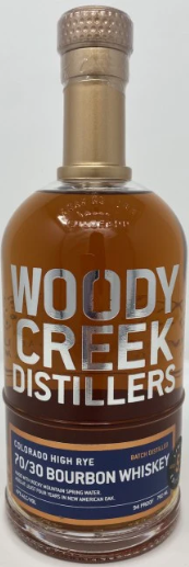 William H Macy Woody Creek 70/30 High Rye Colorado 5 Year Old Bourbon Whiskey