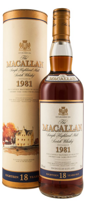 Macallan 18 Year Old 1981 Single Malt Scotch Whisky | 700ML at CaskCartel.com