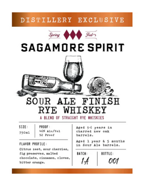 Sagamore Spirit Distillery Exclusive Sour Ale Finish Rye Whiskey at CaskCartel.com