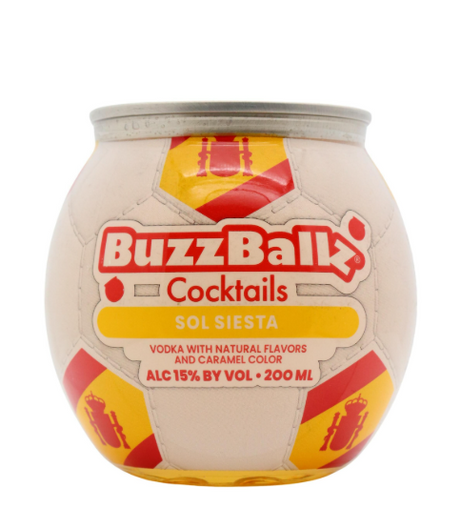BuzzBallz Limited Edition Spain 2026 World Cup White Sangria Cocktail | 200ML at CaskCartel.com