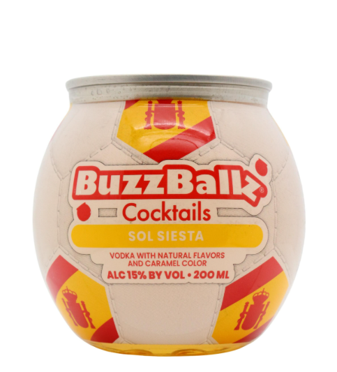 BuzzBallz Limited Edition Spain 2026 World Cup White Sangria Cocktail | 200ML at CaskCartel.com