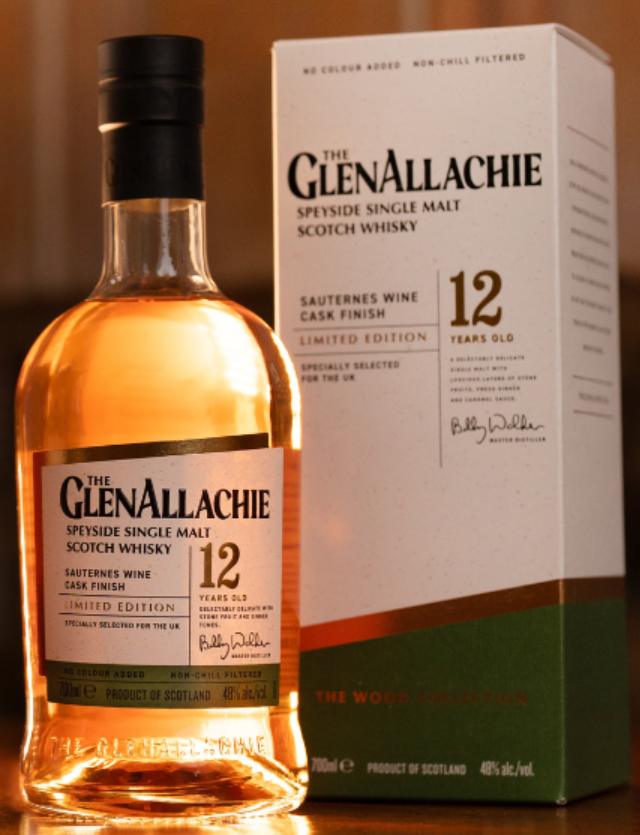 GlenAllachie | 12 Year Old | Ruby Port Cask Finish | Speyside Single Malt Whisky | 2024 Limited Edition | 700ML