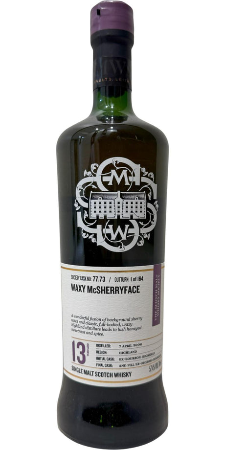Glen Ord 2009 (The Scotch Malt Whisky Society) 77.73 Waxy McSherryface 13 Year Old 2022 Release (Cask #77.73) Single Malt Scotch  Whisky | 700ML at CaskCartel.com