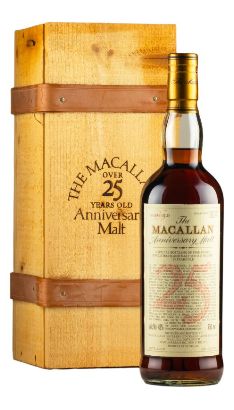 Macallan 25 Year Old Anniversary Malt 1971 Single Malt Scotch Whisky