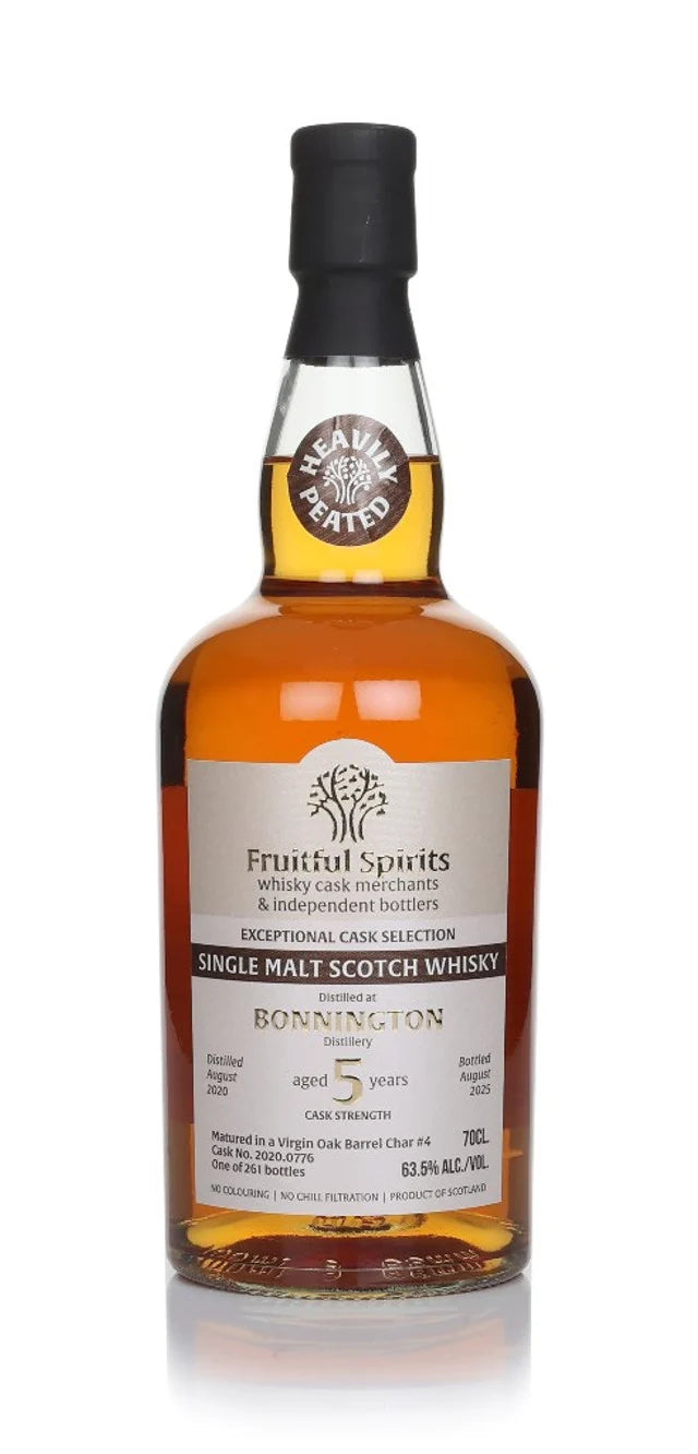 Bonnington Peated 5 Year Old 2020 Cask #2020.0776 - Fruitful Spirits Single Malt Scotch Whisky | 700ML at CaskCartel.com