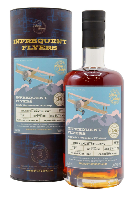 Braeval Infrequent Flyers - Single Cask #127 14 Year Old 2010 Vintage Single Malt Scotch Whisky | 700ML at CaskCartel.com