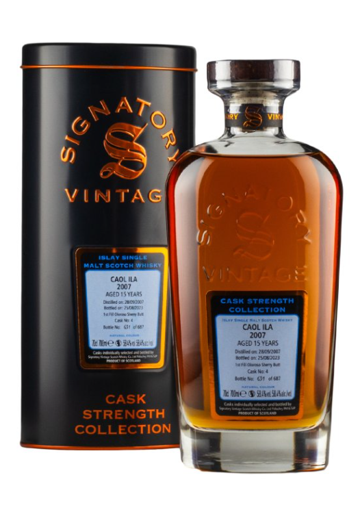 Caol Ila 15 Year Old Cask Strength Collection Signatory 2007 Single Malt Scotch Whisky | 700ML at CaskCartel.com