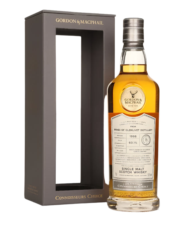 Braes of Glenlivet 25 Year Old 1998 Cask #18604801 - Connoisseurs Choice (Gordon & MacPhail) Single Malt Scotch Whisky | 700ML at CaskCartel.com