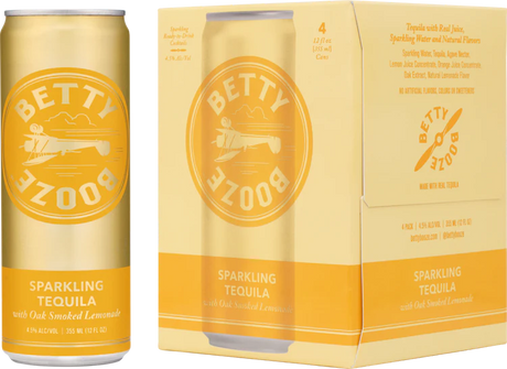 Betty Booze Sparkling Tequila With Smoked Lemonade | (4)*355ML at CaskCartel.com