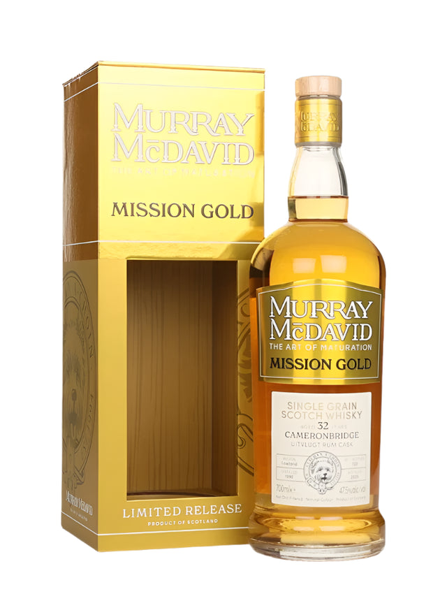 Cameronbridge 32 Year Old 1992 - Mission Gold (Murray McDavid) Single Grain Scotch Whisky | 700ML at CaskCartel.com
