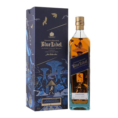Johnnie Walker Blue Label Singapore Travel Edition Limited Edition Blended Scotch Whisky | 1L at CaskCartel.com