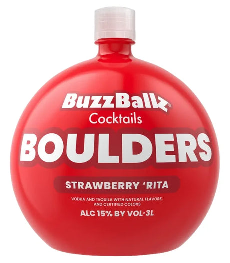 Buzzballz Boulders Strawberry 'Rita Pre-Mixed Cocktails | 3L at CaskCartel.com