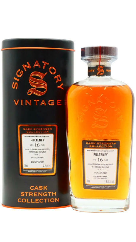 Old Pulteney Signatory Vintage Single Cask #12 16 Year Old 2008 Vintage Single Malt Scotch Whisky | 700ML at CaskCartel.com