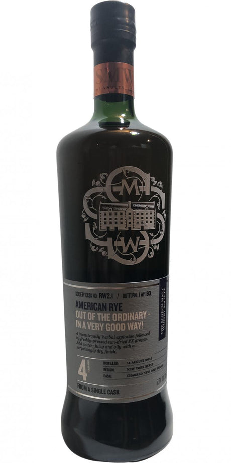 American Rye Whiskey 2015 SMWS RW2.1 Out Of The Ordinary - In A Very Good Way | 700ML at CaskCartel.com