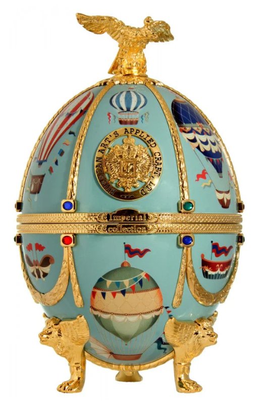 Imperial Collection Faberge Egg Light Blue Balloons Vodka | 700ML