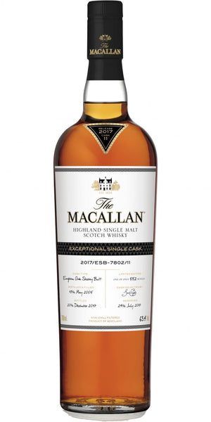 Macallan Exceptional Single Cask 2017/ESB - 7802/11 Single Malt Scotch Whisky at CaskCartel.com