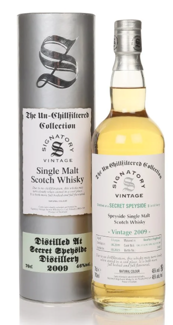 Secret Speyside 13 Year Old 2009 Cask #DRU 17/A195-149/-152/-178/-180 Un-Chillfiltered Collection Signatory Single Malt Scotch Whisky | 700ML at CaskCartel.com