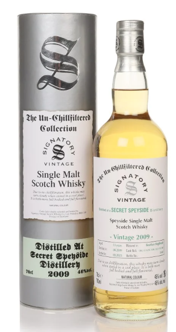 Secret Speyside 13 Year Old 2009 Cask #DRU 17/A195-149/-152/-178/-180 Un-Chillfiltered Collection Signatory Single Malt Scotch Whisky | 700ML