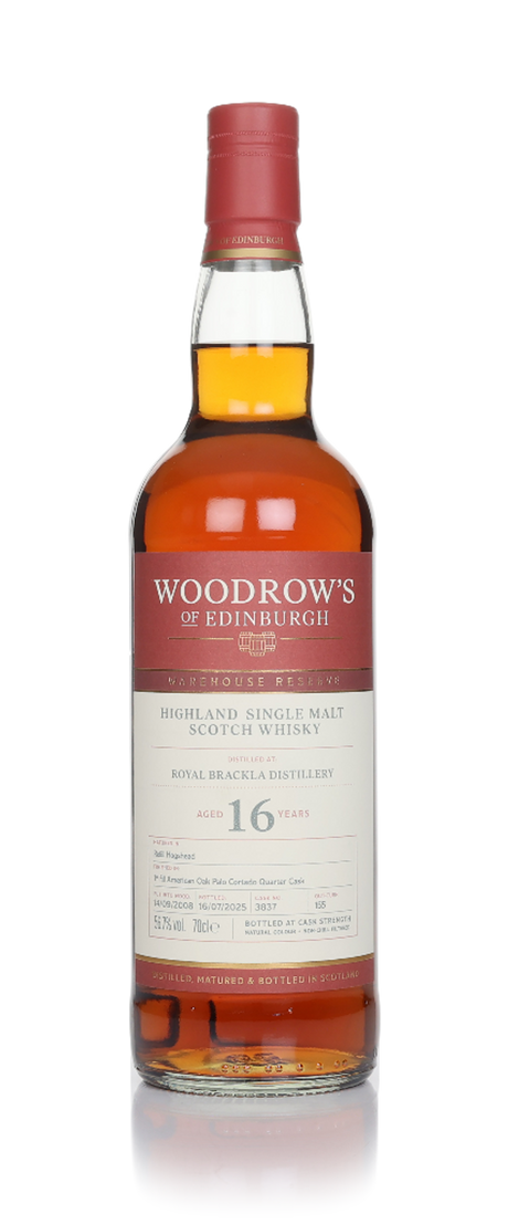 Royal Brackla 16 Year Old 2008 - Woodrow's of Edinburgh Single Malt Scotch Whisky | 700ML at CaskCartel.com