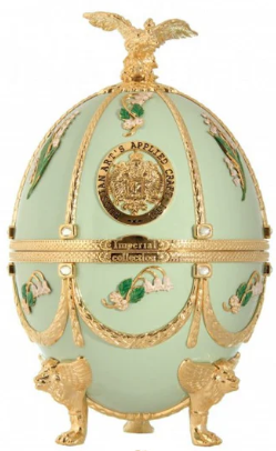 Imperial Collection Faberge Egg Light Green Lyliard Vodka | 700ML at CaskCartel.com