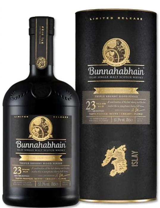 Bunnahabhain | 23 Year Old | Triple Sherry Wood Finish | Islay Single Malt Scotch Whisky | 2024 Fèis Ìle Limited Release | 700ML at CaskCartel.com