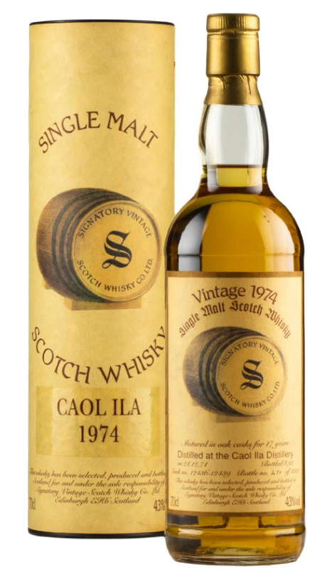 Caol Ila Signatory Vintage 1974 Single Malt Scotch Whisky | 700ML at CaskCartel.com