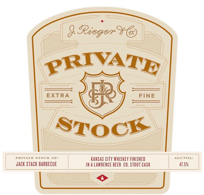 J. Rieger & Co Private Stock Beer Co. Stout Cask Kansas City Whiskey