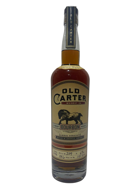 Old Carter Very Small Batch 1-TN Barrel strength Straight Bourbon 117.2 Proof Bottle 209 of 696 at CaskCartel.com