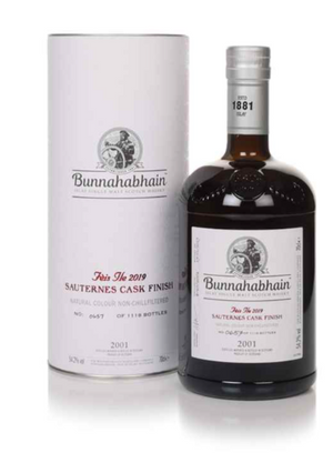 Bunnahabhain 17 Year Old 2001 Sauternes Cask Finish - Feis lle 2019 Single Malt Scotch Whisky | 700ML at CaskCartel.com