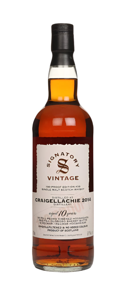 Craigellachie 10 Year Old 2014 - 100 Proof Edition #39 (Signatory) Single Malt Scotch Whisky | 700ML at CaskCartel.com