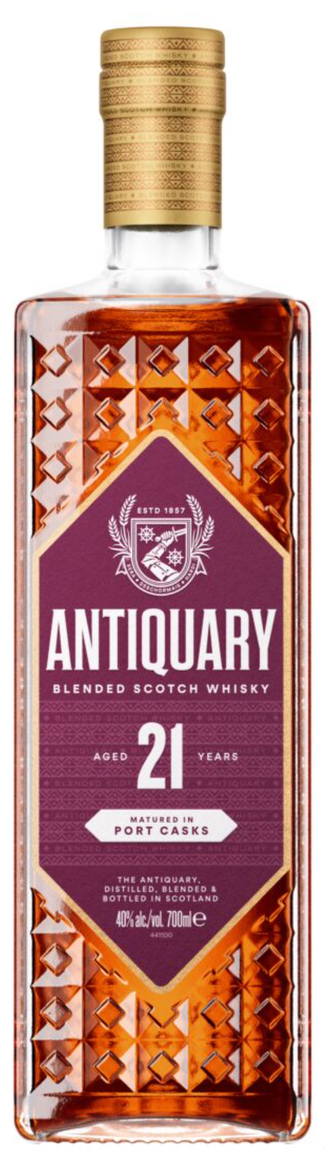 The Antiquary Blended Scotch 21 Year Old Port Cask Matured Whisky | 700ML at CaskCartel.com