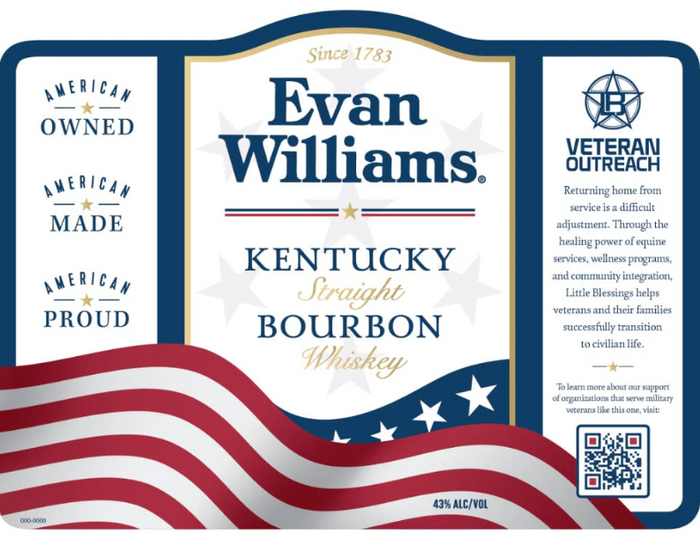 Evan Williams Veteran Outreach Straight Bourbon Whiskey