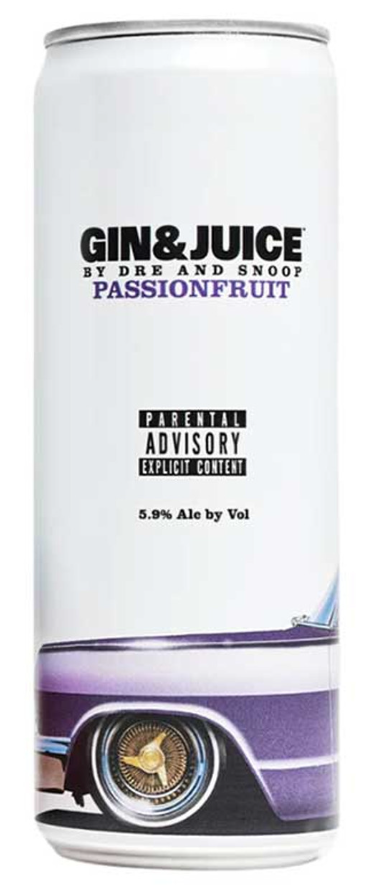 Gin & Juice By Dre and Snoop RTDs Gin Based Passionfruit | 355ML