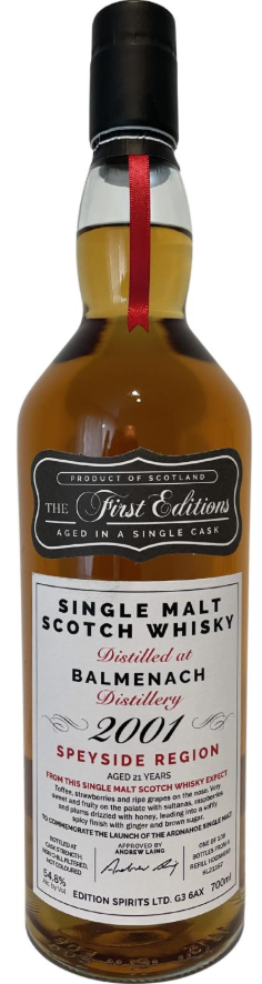 Balmenach 21 Year Old 2001 The Fist Editions Single Malt Scotch Whisky | 700ML at CaskCartel.com