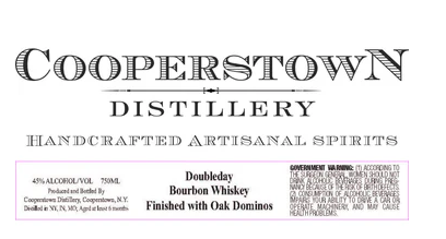 Cooperstown Doubleday Dominos Finish Oak Bourbon Whiskey