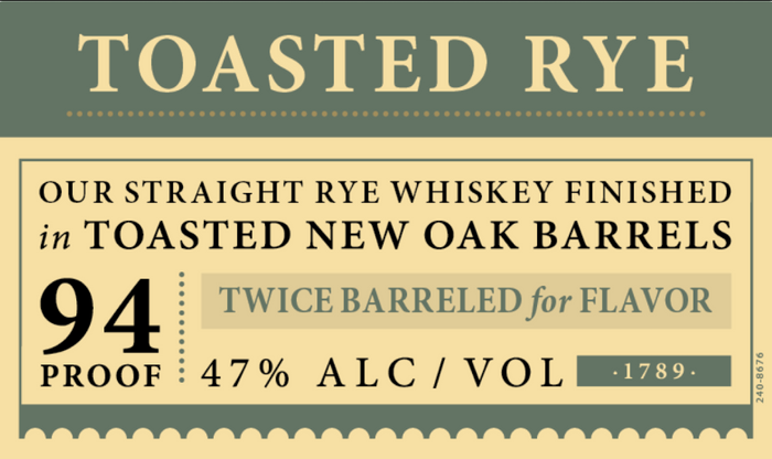 Elijah Craig | Toasted Rye | Kentucky Straight Rye Whiskey | 2024 Release
