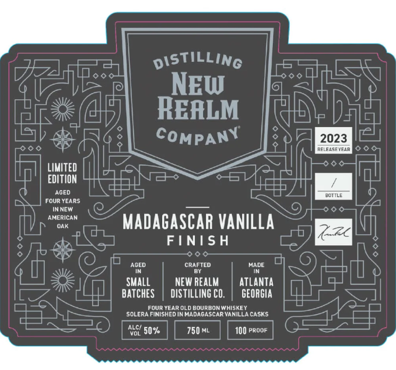 New Realm 4 Year Old Madagascar Vanilla Finish Bourbon Whiskey at CaskCartel.com