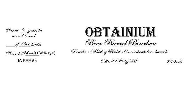 Obtainium Beer Barrel Bourbon Whiskey at CaskCartel.com