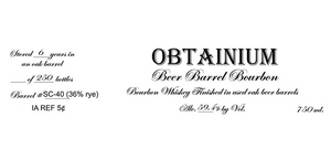 Obtainium Beer Barrel Bourbon Whiskey at CaskCartel.com