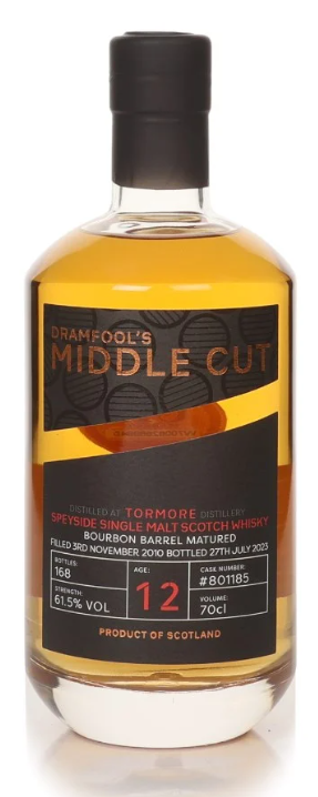 Tormore 12 Year Old 2010 Cask #801185 Middle Cut Dramfool Single Malt Scotch Whisky | 700ML