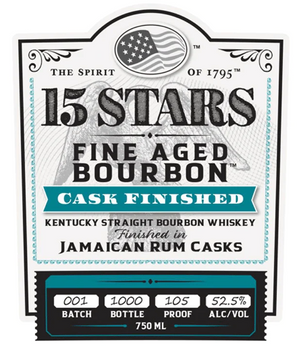 15 Stars Kentucky Finished in Jamaican Rum Casks Straight Bourbon Whisky at CaskCartel.com
