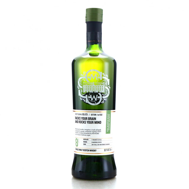 Glen Scotia 2013 SMWS 93.173 Racks Your Brain and Rocks Your Mind 8 Year Old 2021 Release (Cask #93.173) Single Malt Scotch Whisky | 700ML at CaskCartel.com
