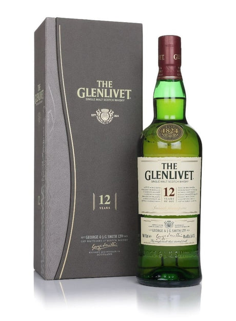 The Glenlivet 12 Year Old (with Presentation Box) Single Malt Scotch Whisky | 700ML at CaskCartel.com