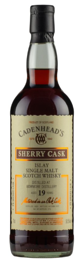 Bowmore 19 Year Old Sherry Cask Cadenhead's 2003 Single Malt Scotch Whisky | 700ML at CaskCartel.com