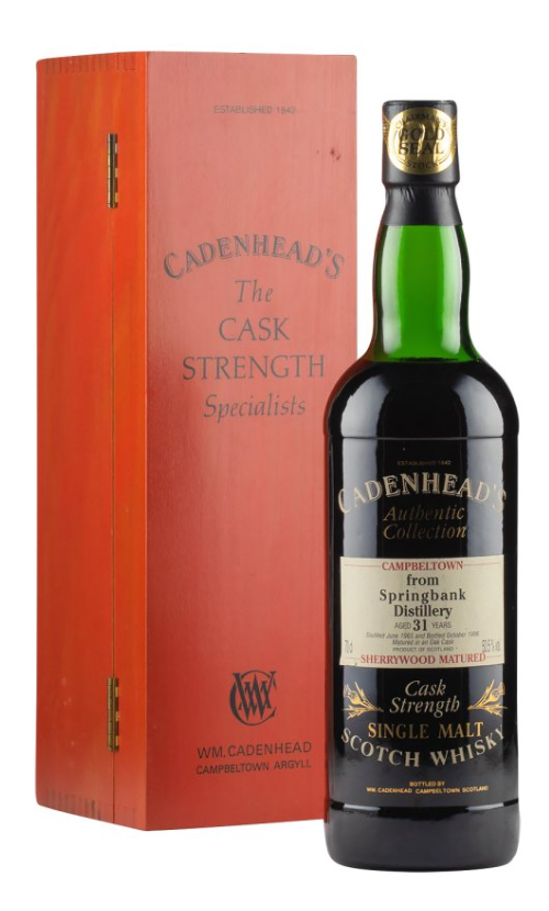 Springbank 31 Year Old Cadenhead's Authentic Collection 1965 Single Malt Scotch Whisky | 700ML