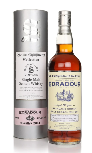 Edradour 10 Year Old 2014 Casks #382 #383 & #397 Un-Chillfiltered Collection Signatory Single Malt Scotch Whisky | 700ML at CaskCartel.com