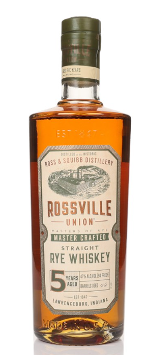 Rossville Union 5 Year Old Straight Rye Whiskey | 700ML