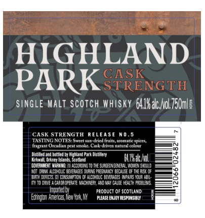 Highland Park Cask Strength Release #5 Single Malt Scotch Whisky