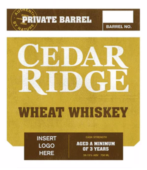 Cedar Ridge Private Barrel Wheat Whisky